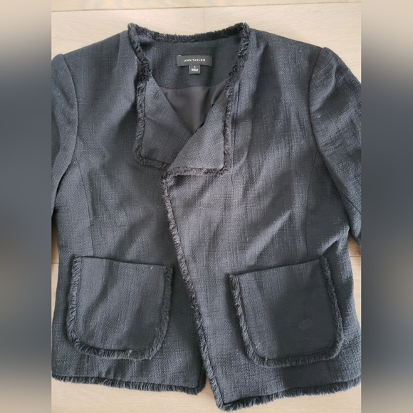 Black Anne Taylor blazer / jacket - Picture 3 of 3